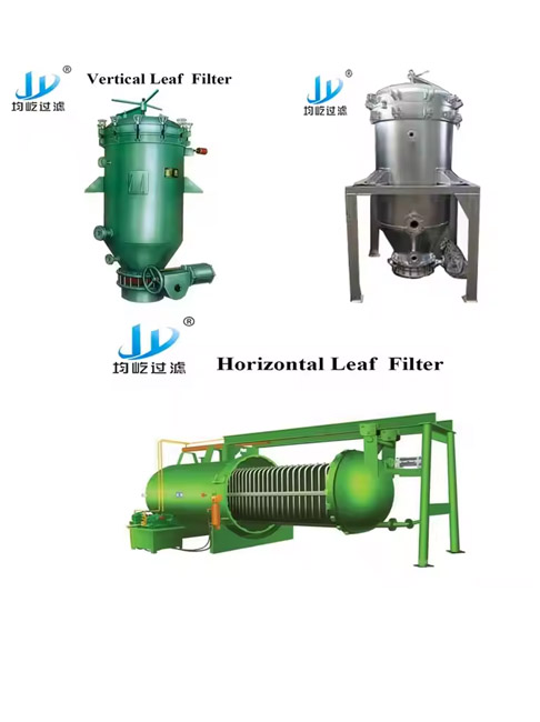 Automatic Horizontal Vertical Pressure Leaf Filter for Oil Treatment