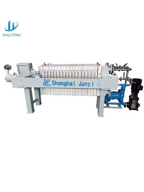 High Temperature Resistant Chamber Type Wastewater Treatment Filter Press With Low Moisture