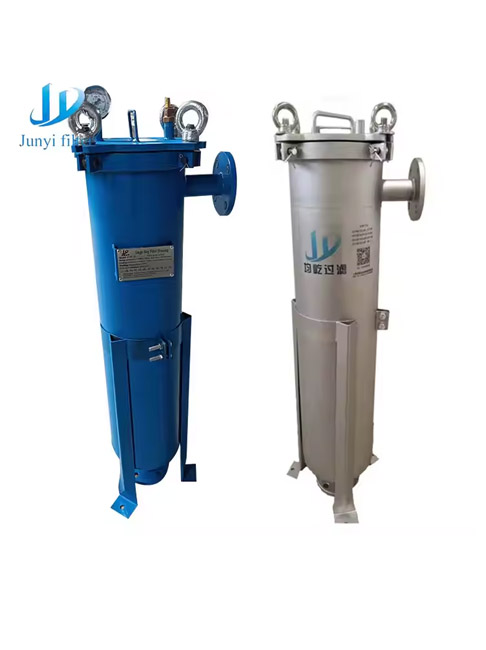Drinks Industrial Stainless Steel Housing Single Bag Filter Milk Filter Machine/Nut Milk Filter Bag